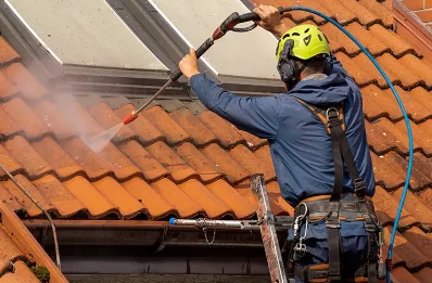 Démoussage et hydrofuge de toiture à Burgalays